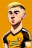 Placeholder: Jarrod Bowen English football player ,cartoon 2d