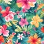 Placeholder: Hawaiian Mix Digital Paper | Commercial Use | Flower digital Paper | Hawaii | Tropical Pattern | Paradise | Digital Background
