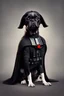 Placeholder: darth vader as a dog