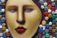 Placeholder: Single Human face made out of marbles by borglum