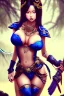 Placeholder: japan milf, skin, warrior princess, nacht, große oberweite, corsage, necklace, fantasy art