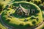 Placeholder: [Image of the Shire by JRR Tolkien] Miniature roundish cozy hobbit house hole of the Shire tilt-shift (La la la La la la la La la la La la la la)