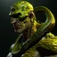 Placeholder: Snake man, green-yellow shades, high detail, high resolution, 8K