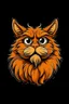 Placeholder: confused maincoon cat orange cartoon