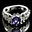 Placeholder: white gold amethyst ring CLADDAGH hands heart crown