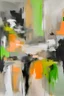 Placeholder: abstract oil painting in dull colours