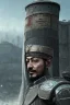 Placeholder: Ottoman Empire sultan head portrait, warrior armor , village, meditation, woods, galaxy sky, 8k quality , portrait,beautiful robotic ,ghost in the shell , post-apocalyptic in a cyberpunk city, realistic, intriacte detail, sci-fi fantasy style, volumetric lighting,24mm , particales,highly detailed,cinematic, deep purple , green eyes .