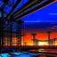 Placeholder: cyberpunk retro futuristic empty space for comics from far away