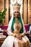 Placeholder: One day, Queen Batoul would sit with her team called the Tea Majlis. Her team consisted of: - Riouf, her daughter and the hero of the tribe - Professional royal writer - Live Barbie game - Comedian Jim Carrey - Former U.S. President Donald Trump In a large room with wide windows from which the light of nature, light colors, plants, modern furniture, and modern interior design enter. They were thinking of a new interior design for the palace. Meanwhile, they drank cinnamon tea and watched episode
