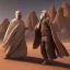 Placeholder: ancient patriarch abraham and matriarch sarah, in the desert, 3500 BCE, dramatic, dramatic lighting, pixar style, volumetric lighting, hyperrealism, 8k, high quality, photorealistic, lot of details