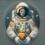 Placeholder: astronaut in the style of orthodox iconography