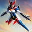 Placeholder: female Grendizer, flying