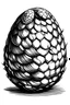 Placeholder: a dragon egg in manga style