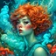 Placeholder: Pauline Cassidy, Catherine Able, Tara McPherson, hdr, Catherine Weltz-Stein. Josephine Wall. Megan Duncanson. beautiful. 4K 3D. Very cute, the girl's hair develops and turns into smoke, impressionism, fluff, transparent, haze, fog, volumetric light and shadows, glare