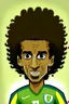 Placeholder: Luis Gustavo Brazilian football player . cartoon 2d