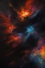 Placeholder: a black nebula in a dark galaxy in space, abstraction graphics, multicolored abstraction, bright colors, dark colors, abstraction, oil painting, surrealism, many different abstraction shapes, many different abstraction lines, high contrast, high saturation, magic, fantasy art, high detail