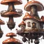 Placeholder: A funny floating mushroom house in space. warm neutral colors, black, Detailed gloss Painting, rich color, fantastical, intricate detail, splash screen, hyperdetailed, insane depth, concept art, 8k resolution, trending on Artstation, Unreal Engine 5, color depth, dynamic lighting, splash art, dramatic, masterpiece, excellent quality beautiful Fun Imaginative, unique, great composition