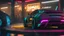 Placeholder: Lagonda Taraf ultimate need for speed tuning Mansory Cyberpunk 2077 neon Style Rear View, Super Detailed, desktop wallpaper, 4K