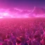 Placeholder: GIANT DANCE PARTY, FESTIVAL IN THE MOUNTAINS, MUSIC FESTIVAL, CROWD, cinematic lighting, 4k, 8k, octane render, digital concept art, extremely detailed, ambient lighting, PINK