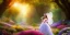 Placeholder: bright fairy, beautiful portrait, flowery landscape