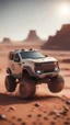 Placeholder: a pickup doing stunts on mars ,bokeh like f/0.8, tilt-shift lens 8k, high detail, smooth render, down-light, unreal engine, prize winning