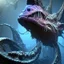 Placeholder: fluid ink angler fish creature, unreal engine 5, 8k resolution, photorealistic, ultra detailed