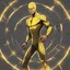 Placeholder: reverse flash inside a golden cirkle animated