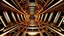 Placeholder: a 3d fractal stage structre made of metallic color 3d structures, pertty artistc background,dynamic lights
