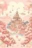Placeholder: A light pink kingdom with hearts painted by Katsushika Hokusai