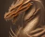 Placeholder: Portrait of dragon, highly detailed, color patterns on wings, soft studio lighting, background 64k