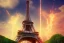 Placeholder: Eiffel tower as a person hitting Germany as a person