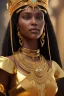 Placeholder: Beautiful brown pharaonic queen, pharaonic dress, clear features, too many details, 4k, 8k, portrait, 3d, fantasy