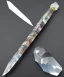 Placeholder: healing quartz crystal shaped as dagger