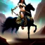 Placeholder: ultra detailed portrait of beautiful Dejah Thoris Riding a Black Horse and wearing a bikini plate armor, extremely detailed digital painting, in the style of Ken Kelly and A.J. Manzanedo and FRANK FRAZETTA and Earl Norem and fenghua zhong and ruan jia and jeremy lipking and peter mohrbacher, mystical colors, rim light, beautiful lighting, 8 k, stunning scene, raytracing