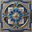 Placeholder: luxury hall ,tiled blue and gray large floor,