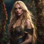 Placeholder: beautiful 20 year old woman, fiesty expression, long blonde hair, photorealistic, 4k, dark fantasy