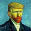 Placeholder: Portrait of trump by Van Gogh