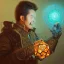 Placeholder: Insanely detailed photograph of an “ a heavily armed male mariachi holding glowing D20” with intricately detailed Sombrero, intricate charo, hyperdetailed painting by Ismail Inceoglu Huang Guangjian and Dan Witz CGSociety ZBrush Central fantasy art album cover art,8K, hdr, mysterious, flickeringlights ,Stoic