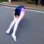 Placeholder: Anime girl doing a split