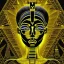 Placeholder: Double exposure of a black and yellow photo of the face of the pharaonic goddess Nefertiti and stairs inside a pyramid, black and yellow photo, a staircase, by John Alexander, stairs, a winding staircase inside a pyramid, inspired by Jerry Schatzberg, stairs to heaven, fine art photography, by Rodolfo Escalara, illustration, by Albert Cotin, beautiful, stairs, inspired by Rudolf Hausner, staircase 1