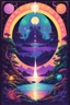 Placeholder: [psychedelic pixel illustration by Jannell Jaquays with Solstice colour palette] AD&D rulebook cover Fiend folio