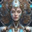 Placeholder: luxe glass robotic goddess, exquisite engraving, enchanted, delicate face, elegant, opal gears cyborg, luxury flowery suit🌷🌼🌿, highly detailed, digital painting, artstation, asymmetrical, concept art, smooth, sharp focus, 8k , trending on artstation, sharp focus, studio photo, intricate details, highly detailed, by greg rutkowski