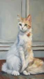 Placeholder: Portrait of a cat by Van Gogh