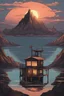 Placeholder: peaceful sunset at the end of the world