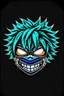 Placeholder: Create a metal mask similar to the one Izumi Midoriya wears in My Hero Academia, but have it extend to cover the full face. It should be gunmetal gray color and have symmetrical holes over the mouth area that glow slightly red.