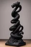 Placeholder: an ominous small statuette made of ebony in the form of a mountain with the snake slithering around the mountain