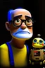 Placeholder: Portrait Salvador Dalli combine with WALL-E by pixar