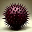 Placeholder: burgundy ball with major spikes