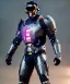 Placeholder: cyber ninja, black metal armor, futuristic suit, imperious, 8k resolution, overwatch, genji, color, vibrant, visor, sword