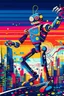 Placeholder: abstract robot dancer electronica music STYLE OF Hiroshi Nagai